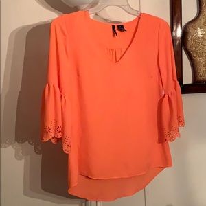 Sheer Peach Blouse